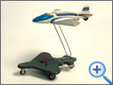Antique  and vintage tin aircraft toy