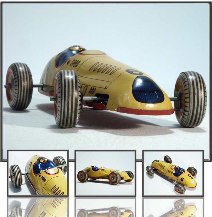 F1 race car made by Mettoy, Gr.Britain, 1950´s