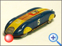 Antique clockwork Tinplate Racer Toy