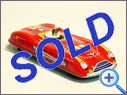 Vintage clockwork WUCO Tin Racer Toy