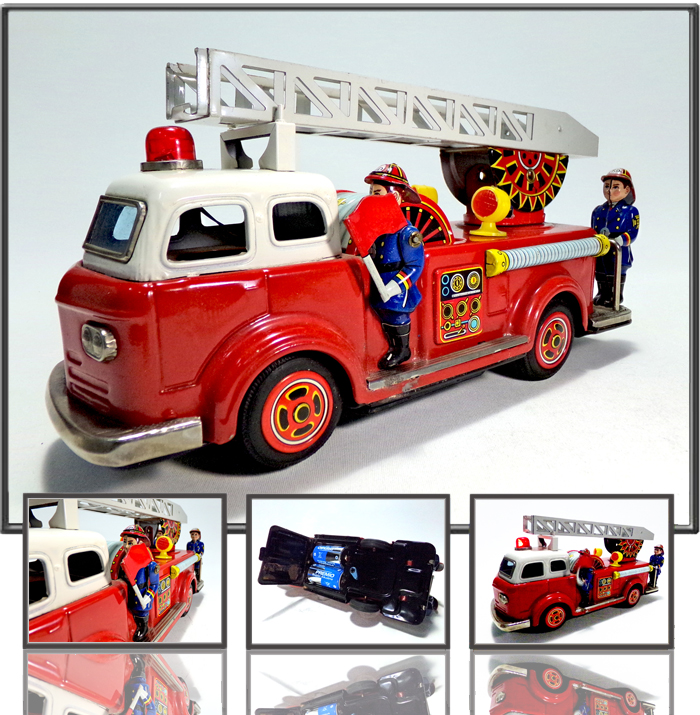 Fire truck made by KO Toys (Yoshiya), Japan,1960s
