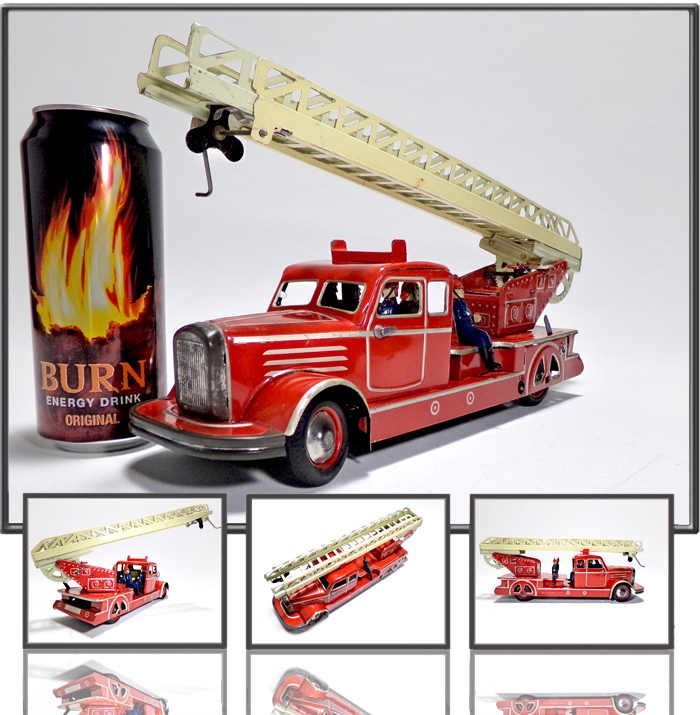 Fire engine made by Guntermann, US zone Germany, 1950s