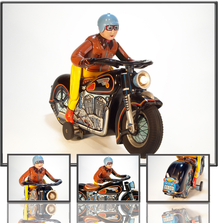 Touring motorcycle made by Masudaya (TM), Japan, 1960s