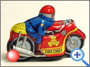 Vintage Friction Motorcycle Tin Toy