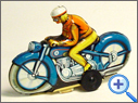Vintage Motorcycle Tin Toy