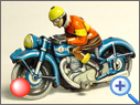 Genuine  & Vintage Tin Motorcycle Toy