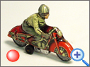 Antique  Motorcycle Tin Toy