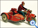 Antique Tin Motorcycle Toy
