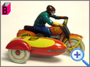 Vintage Tin Motorcycle Toy