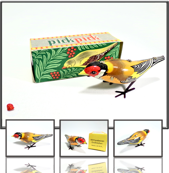Pick pick bird made by VEB, DDR, 1960s