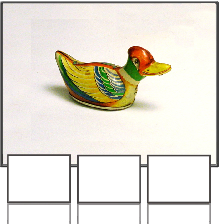 Wiggling duck made by MS Brandenburg, Germany, 1950s