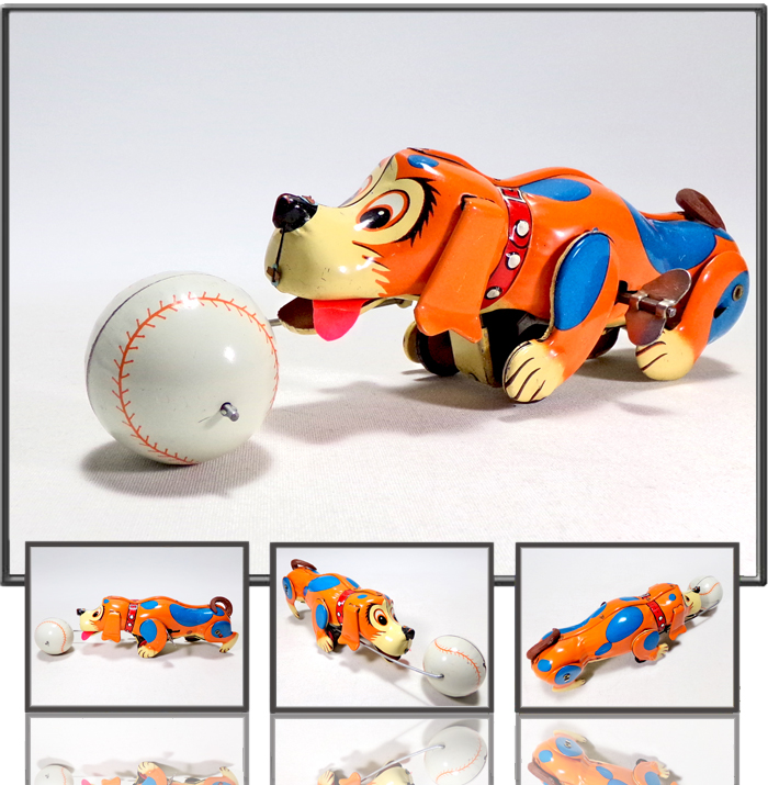 Baseball Puppy made by KANTO TOYS, Japan, 1960s