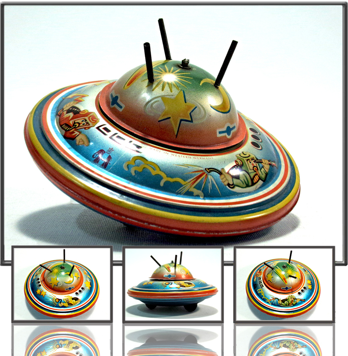 Space saucer made by Blommer & Schüler, West Germany, 1960s
