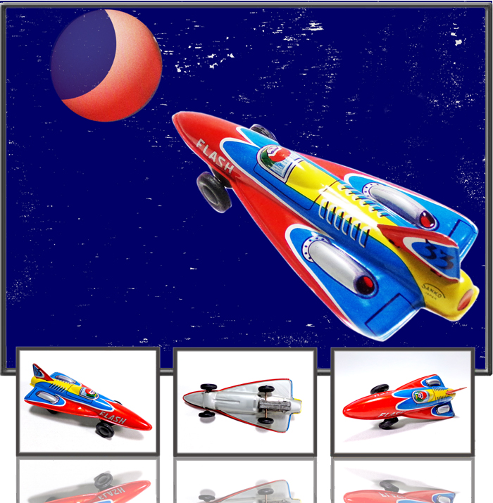 Space rocket 33 made by Sanko, Japan, 1960s