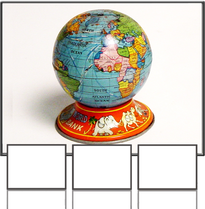 Planet Earth globe made by JG.Schopper, Germany, 1950s