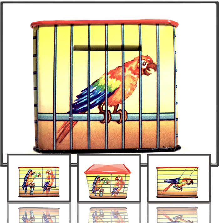 Parrot cage made by KR Zindorf, West Germany, 1960s