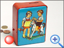Vintage & Classic Money Box Tin Toy