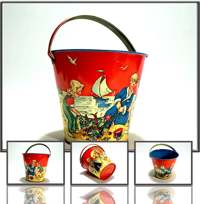 Sand bucket made by Göso, Germany, 1950s