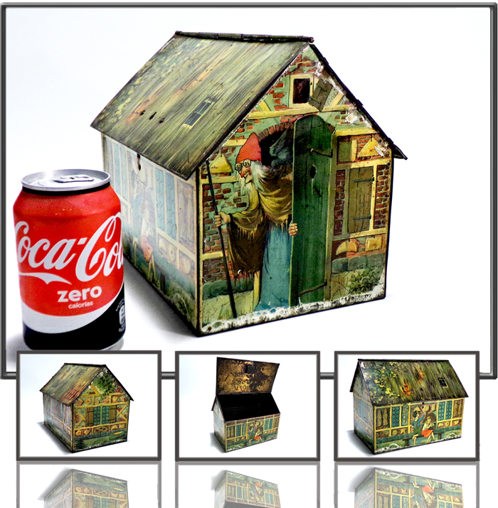 Candy house tin made by De Ster, Holland, 1950s